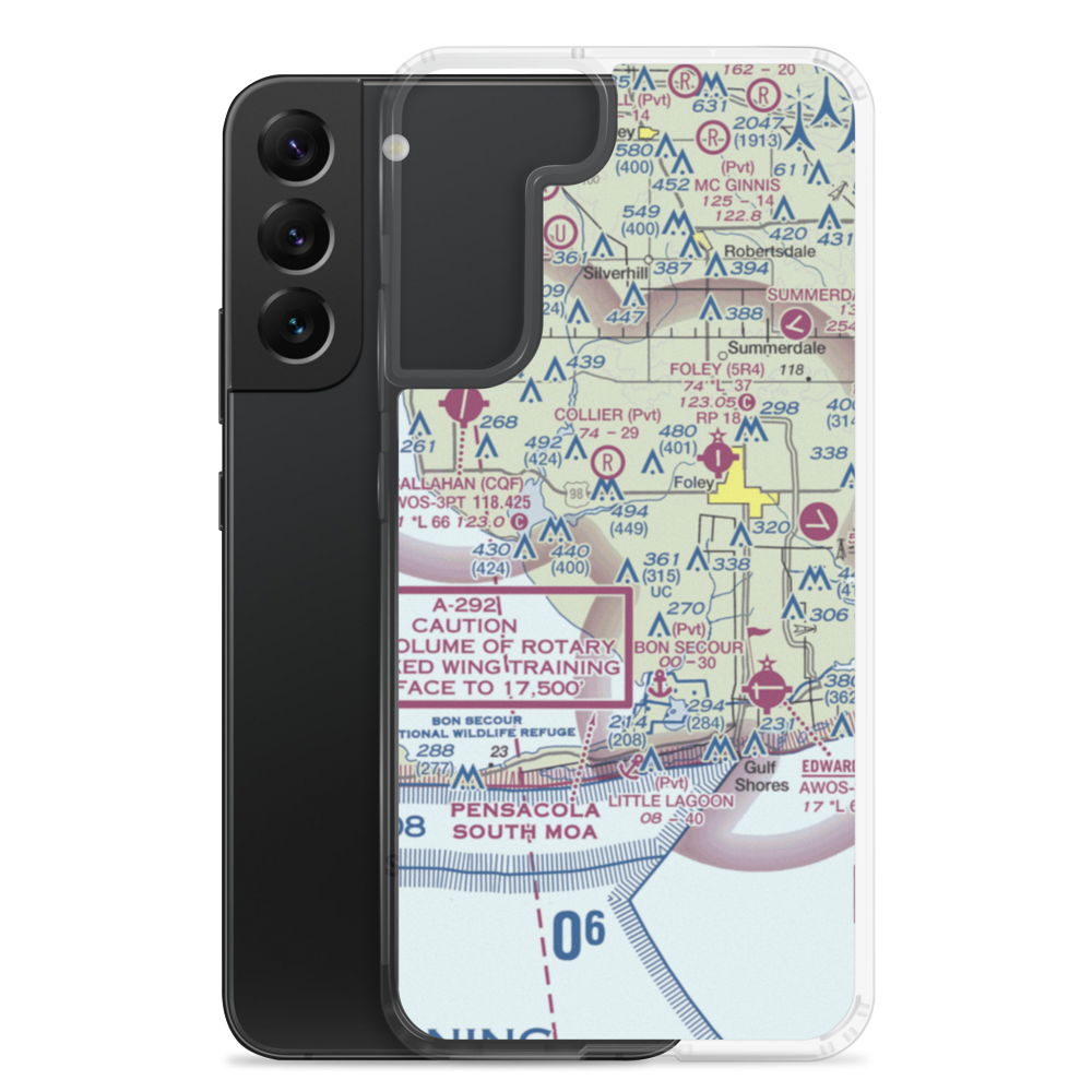 Bass Field (02AL) VFR Sectional Samsung Case Samsung Galaxy S22 Plus model shown