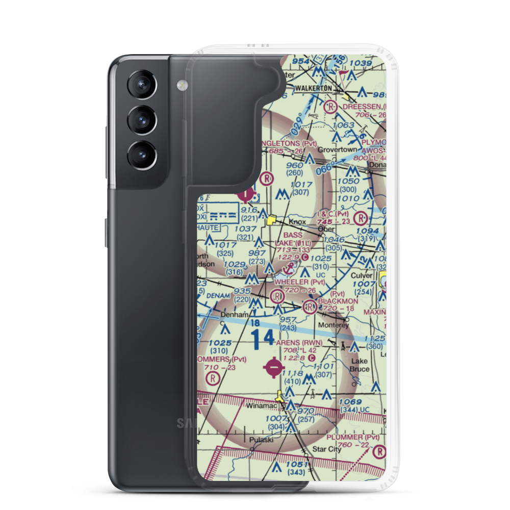 Bass Lake Seaplane Base (01L) VFR Sectional Samsung Case Samsung Galaxy S21 model shown