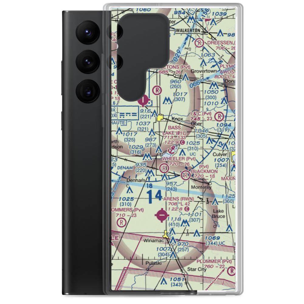 Bass Lake Seaplane Base (01L) VFR Sectional Samsung Case Samsung Galaxy S22 Ultra model shown