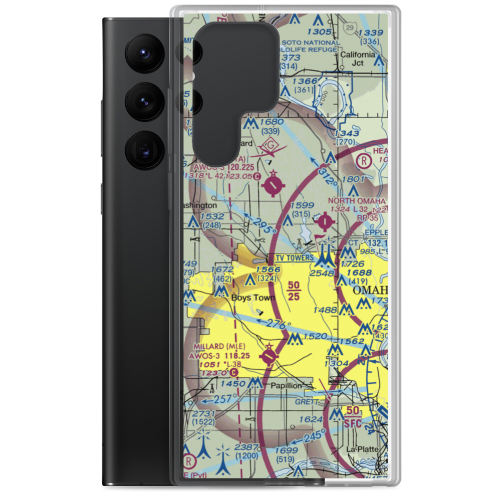 Bates Airpark (9NE6) VFR Sectional Samsung Case Samsung Galaxy S22 Ultra model shown