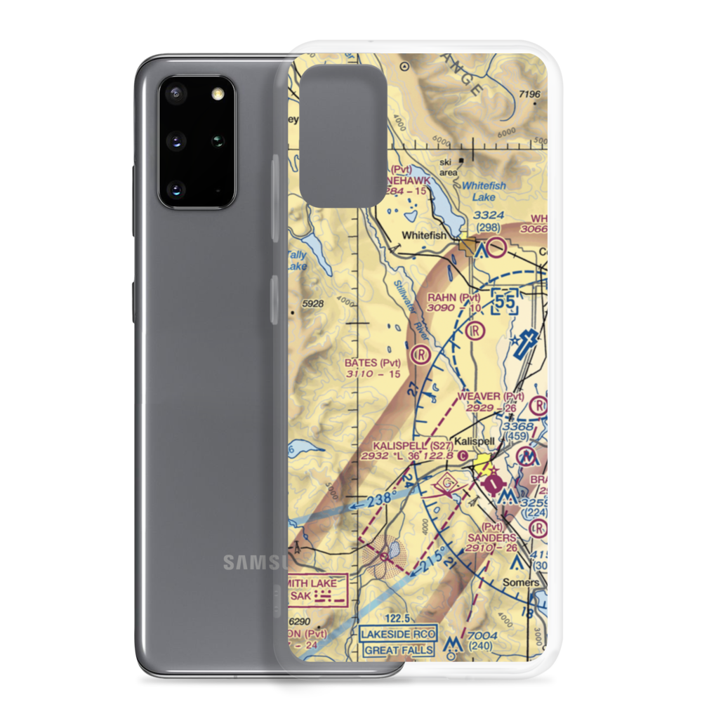 Bates Airstrip (2MT0) VFR Sectional Samsung Case Samsung Galaxy S20 Plus model shown