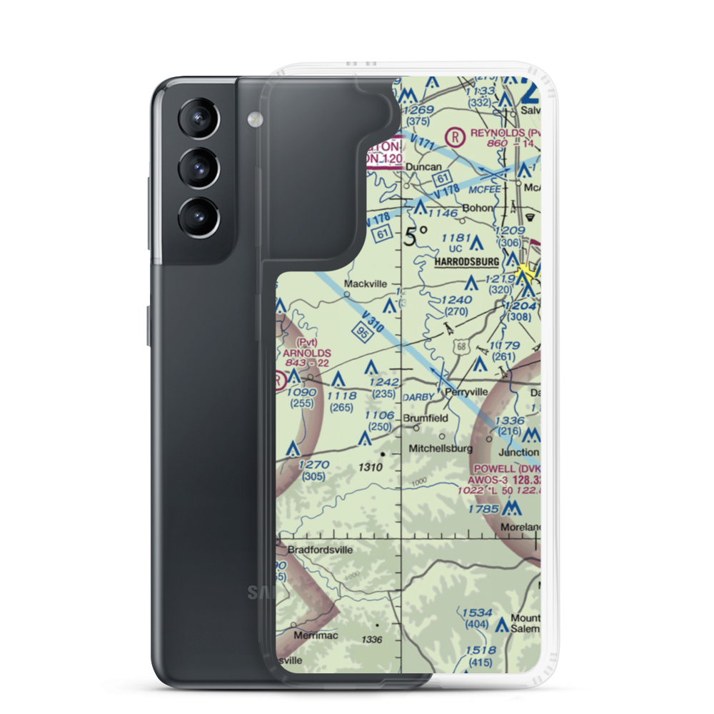 Battle Field (8KY3) VFR Sectional Samsung Case Samsung Galaxy S21 model shown