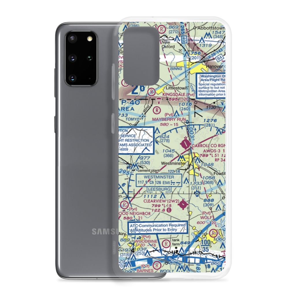 Baugher's Orchard Airport (07MD) VFR Sectional Samsung Case Samsung Galaxy S20 Plus model shown