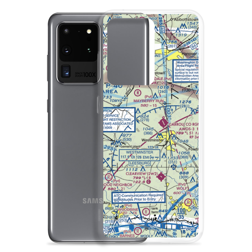 Baugher's Orchard Airport (07MD) VFR Sectional Samsung Case Samsung Galaxy S20 Ultra model shown