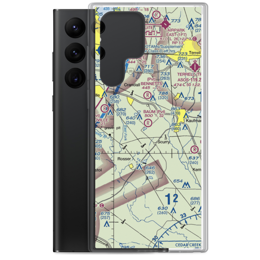 Baum Airport (TA46) VFR Sectional Samsung Case Samsung Galaxy S22 Ultra model shown