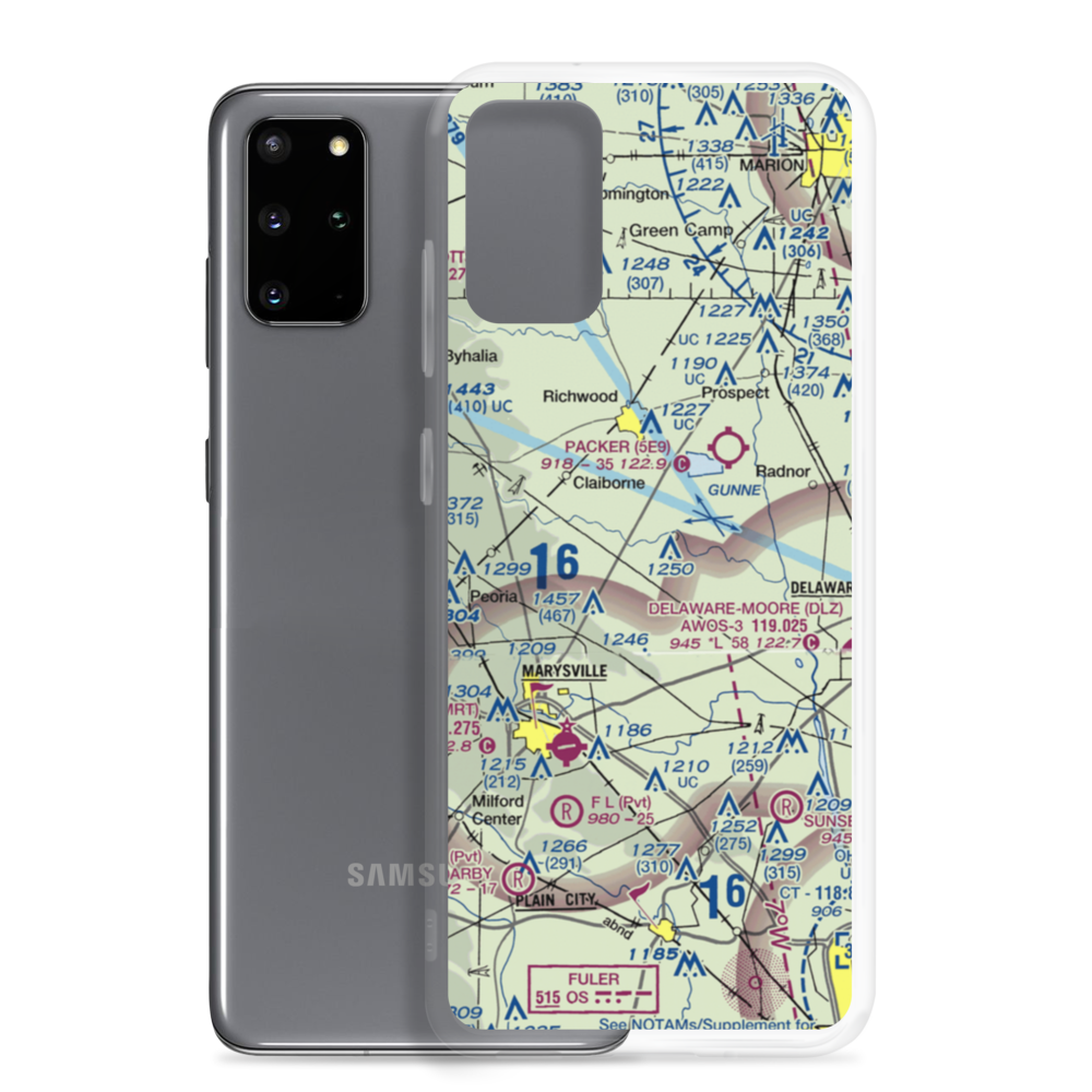 Bayes Airport (9OI7) VFR Sectional Samsung Case Samsung Galaxy S20 Plus model shown