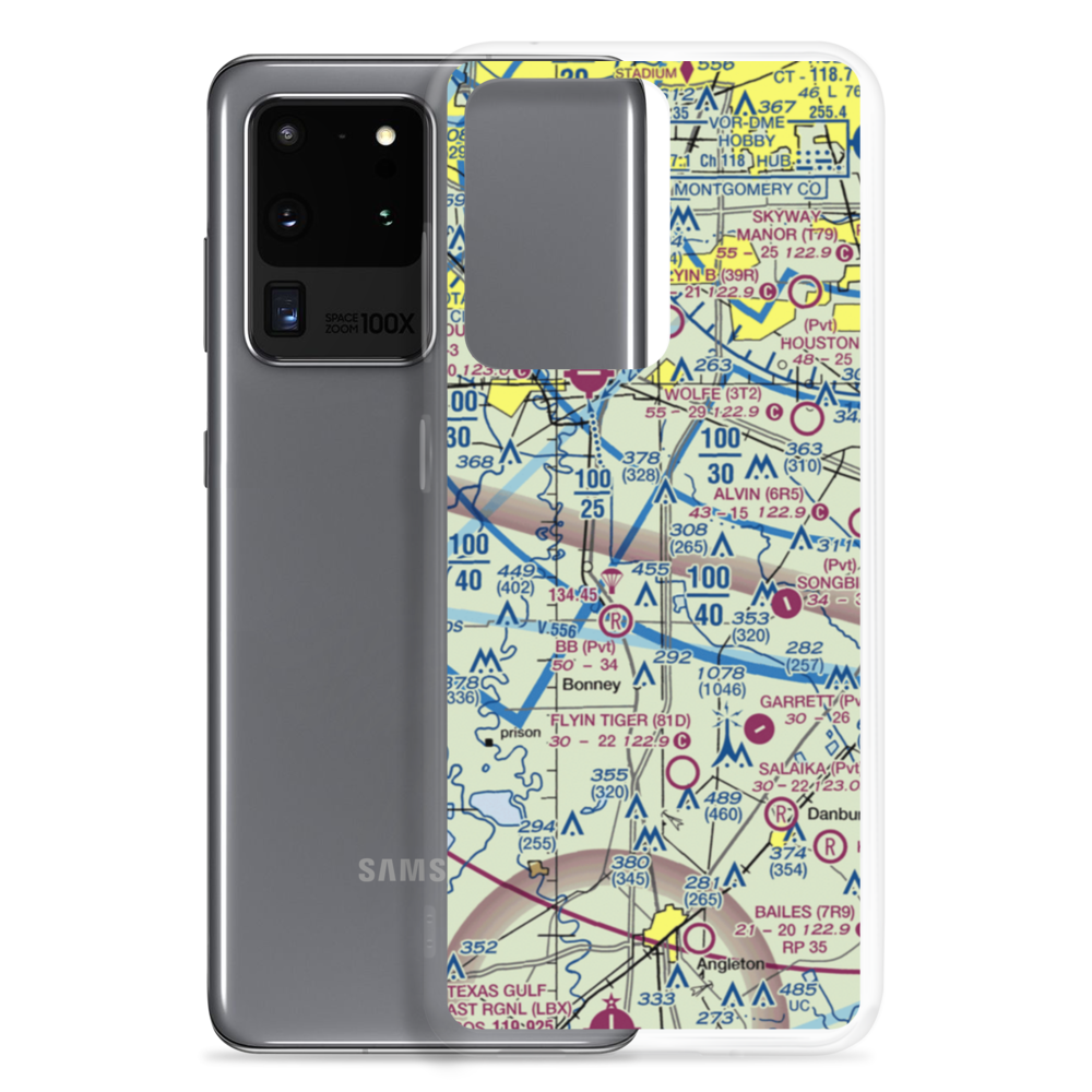Bayless Airport (TS90) VFR Sectional Samsung Case Samsung Galaxy S20 Ultra model shown