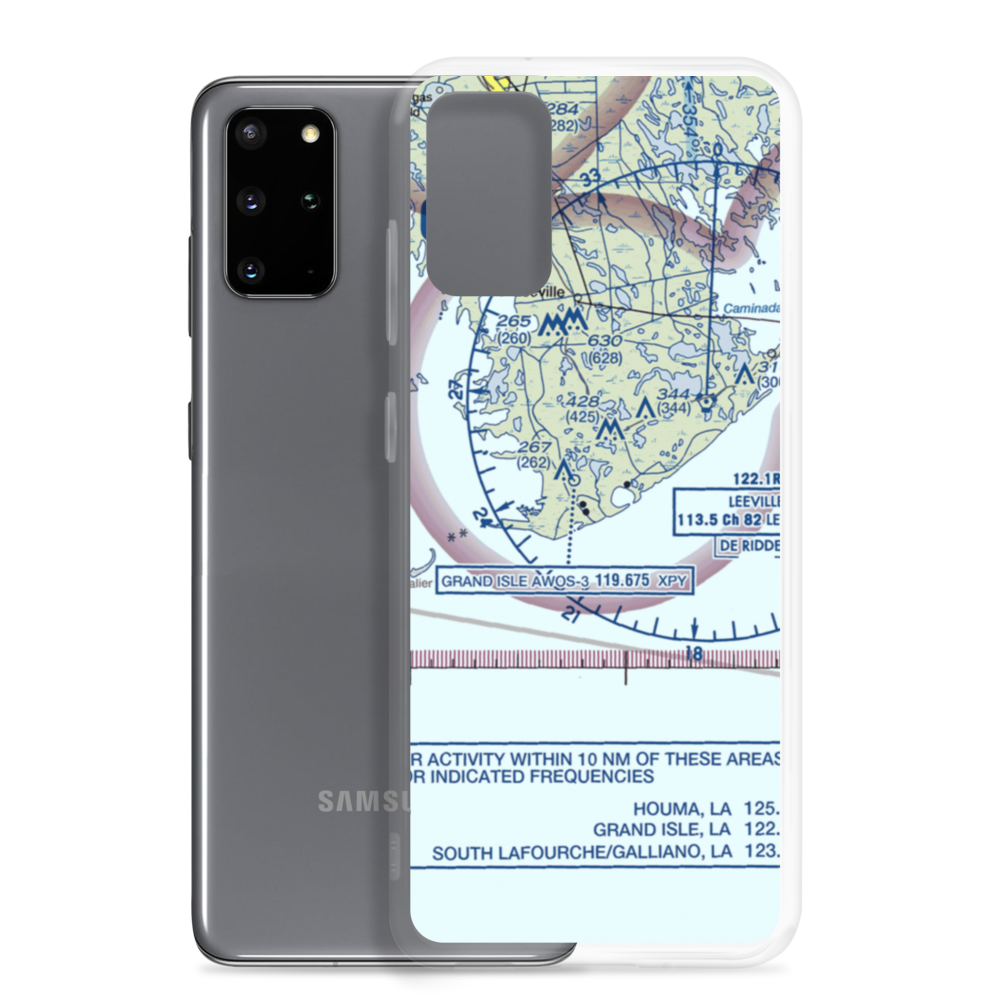 Bayou Fourchon Seaplane Base (1LA4) VFR Sectional Samsung Case Samsung Galaxy S20 Plus model shown