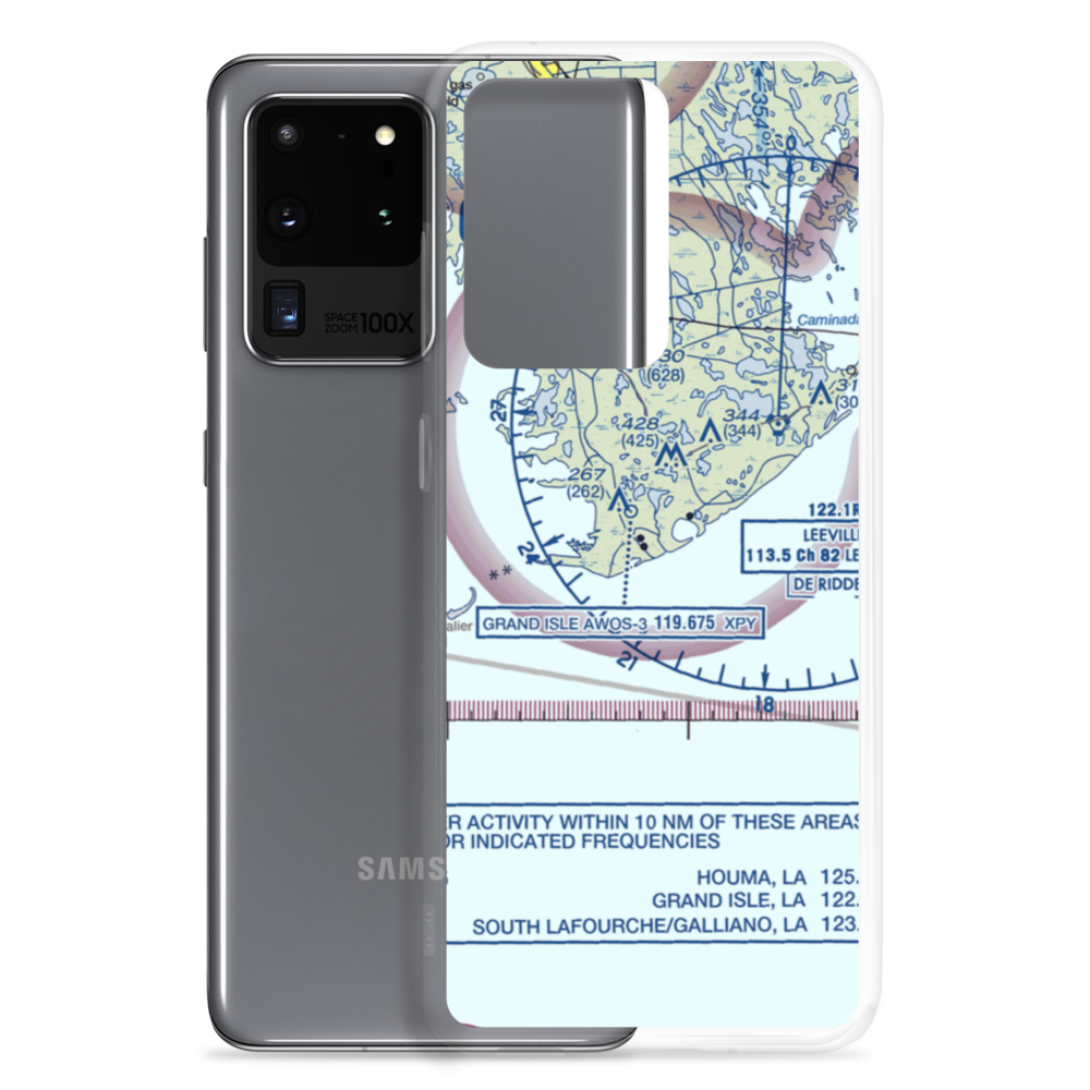 Bayou Fourchon Seaplane Base (1LA4) VFR Sectional Samsung Case Samsung Galaxy S20 Ultra model shown