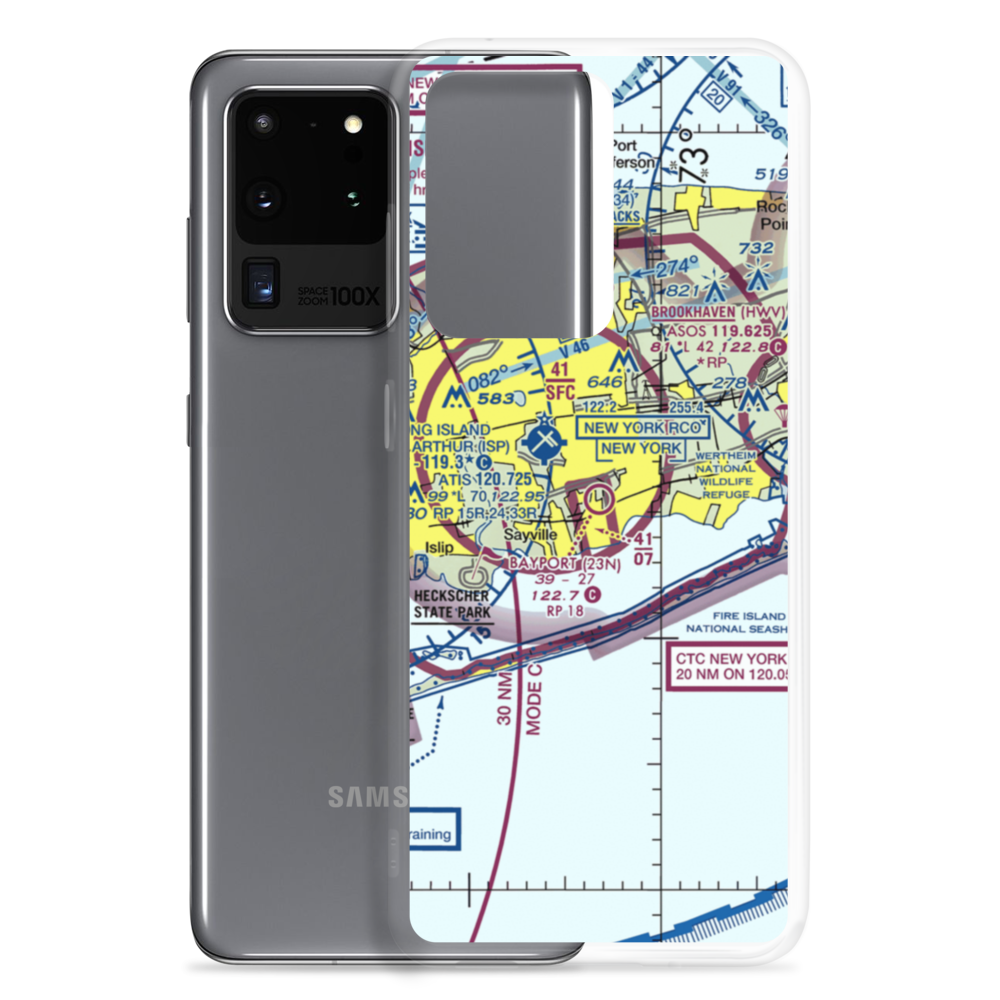 Bayport Aerodrome (23N) VFR Sectional Samsung Case Samsung Galaxy S20 Ultra model shown