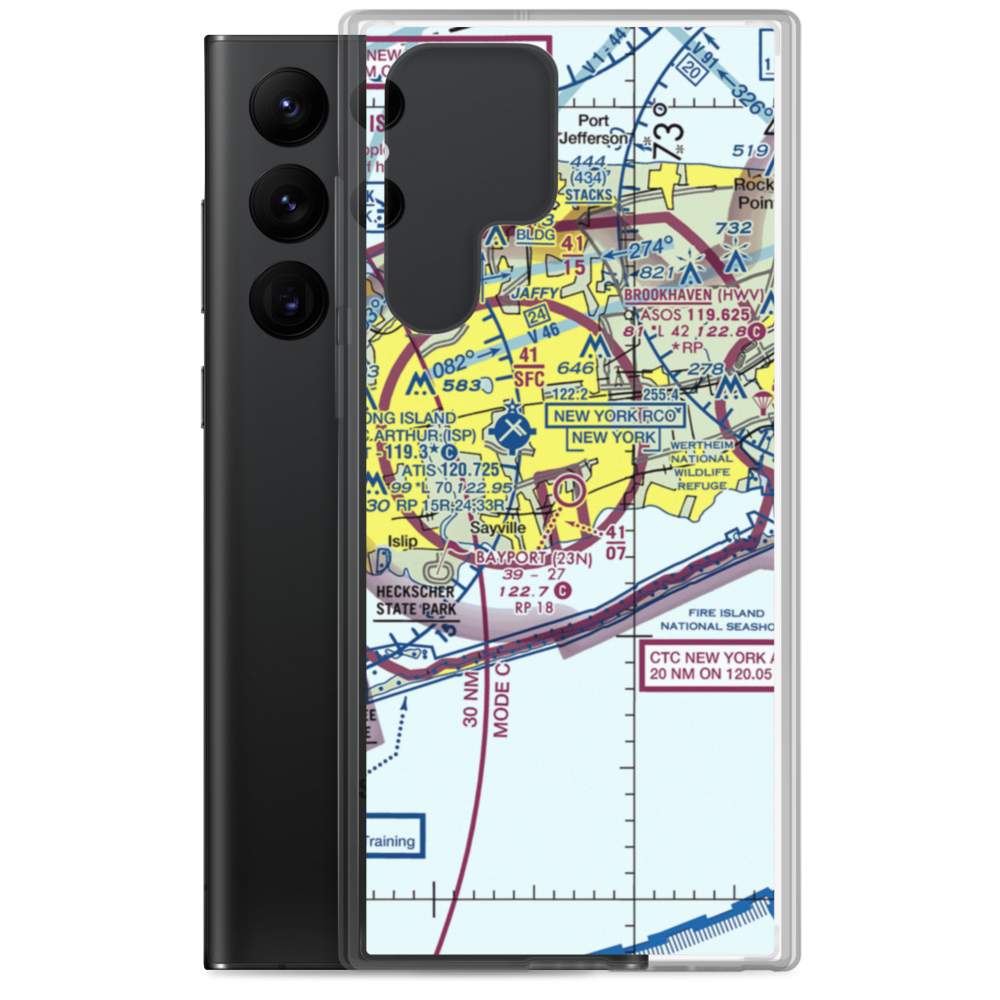 Bayport Aerodrome (23N) VFR Sectional Samsung Case Samsung Galaxy S22 Ultra model shown
