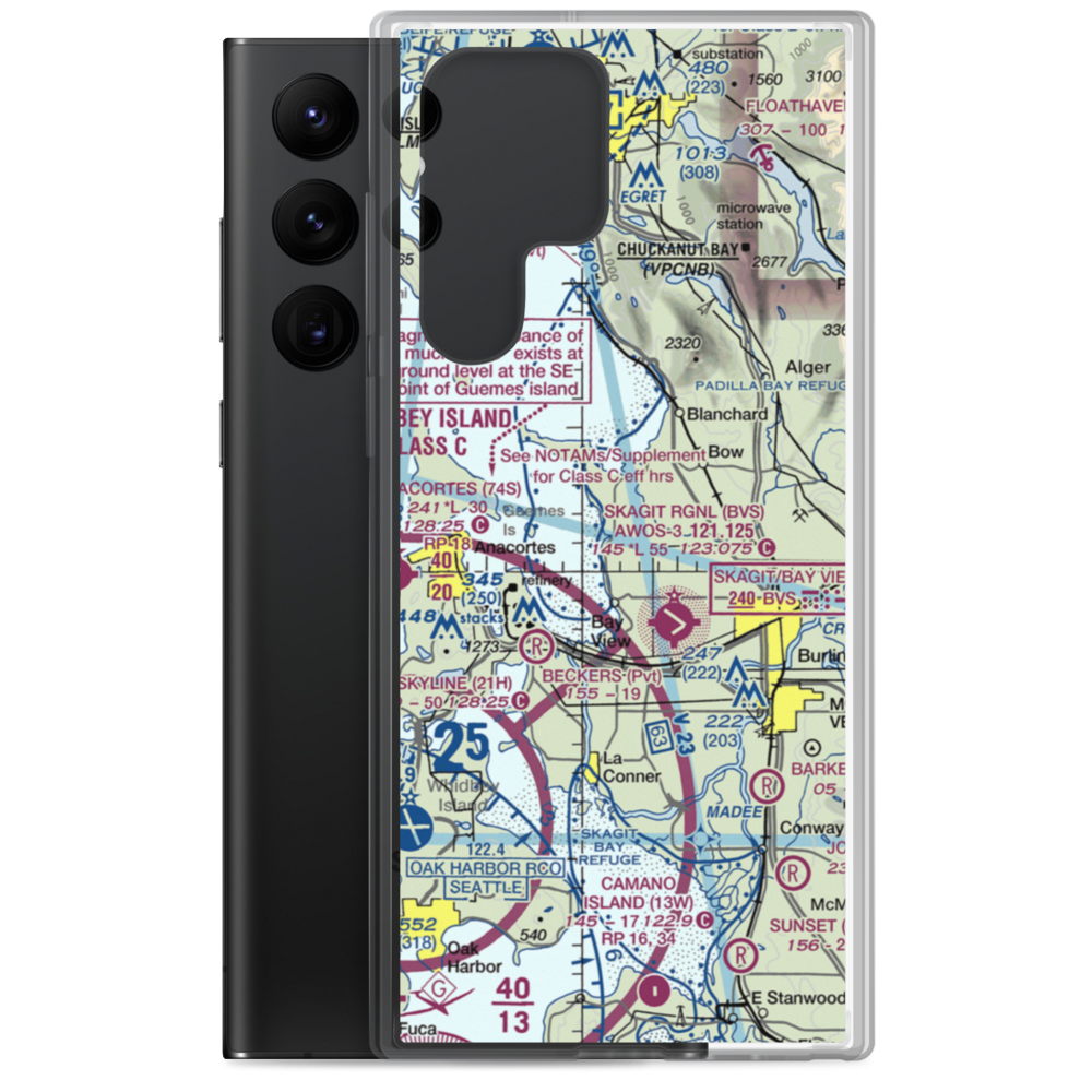 Bayview Farms Airport (WN51) VFR Sectional Samsung Case Samsung Galaxy S22 Ultra model shown