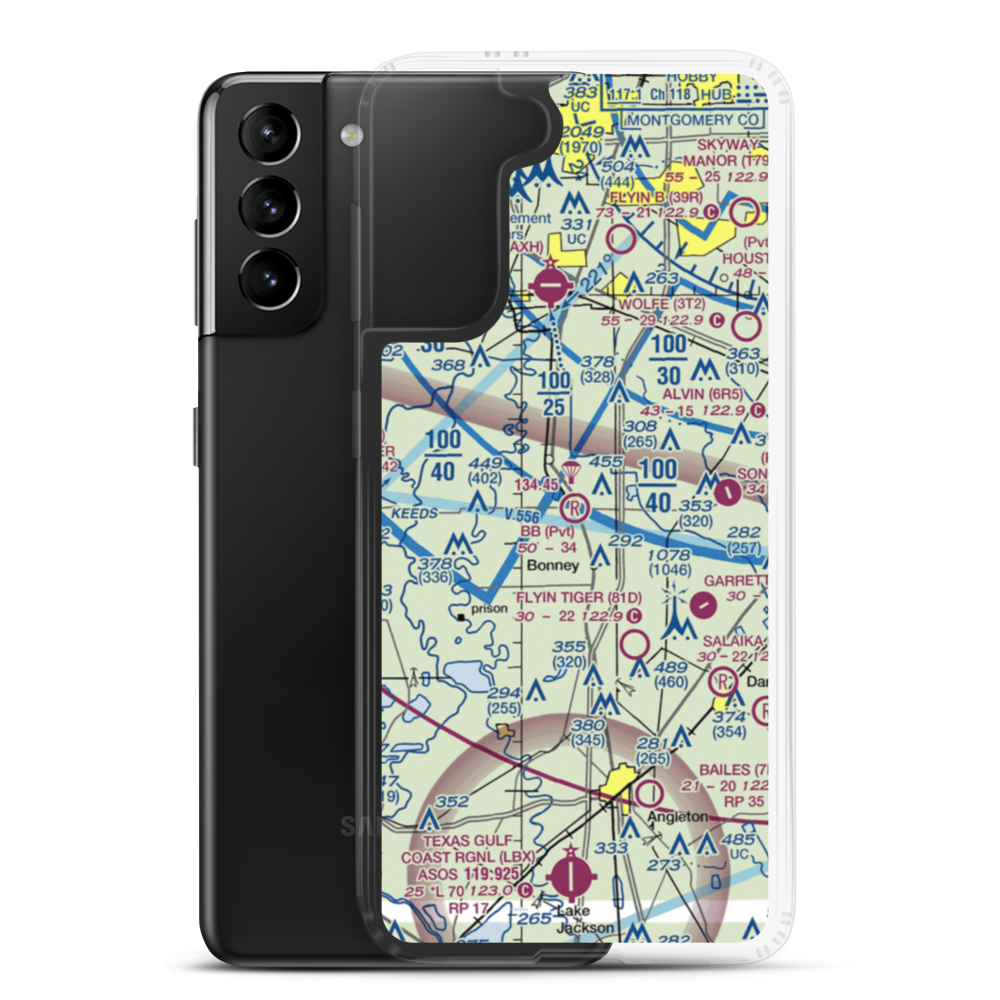 Bb Airpark (TE88) VFR Sectional Samsung Case Samsung Galaxy S21 Plus model shown