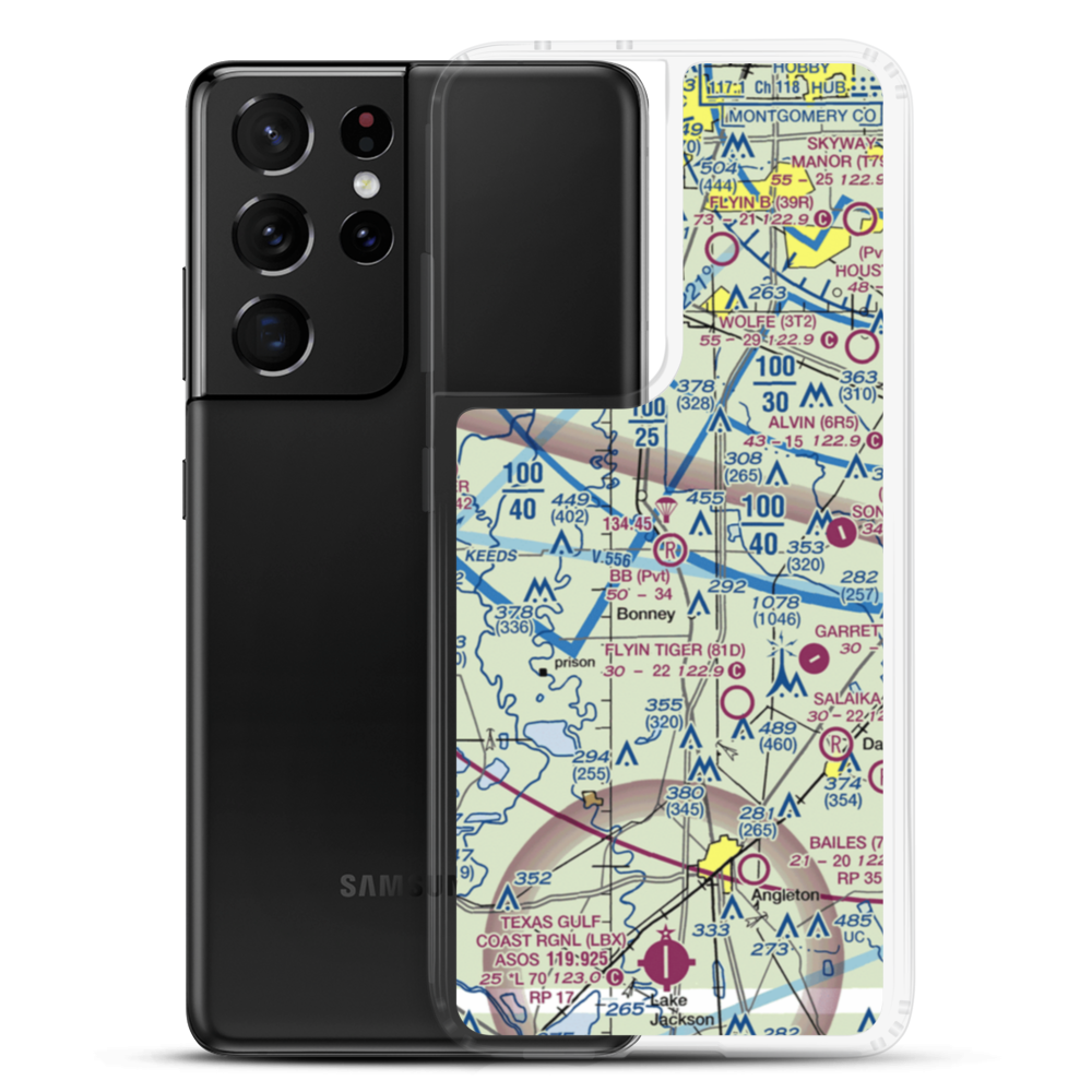 Bb Airpark (TE88) VFR Sectional Samsung Case Samsung Galaxy S21 Ultra model shown