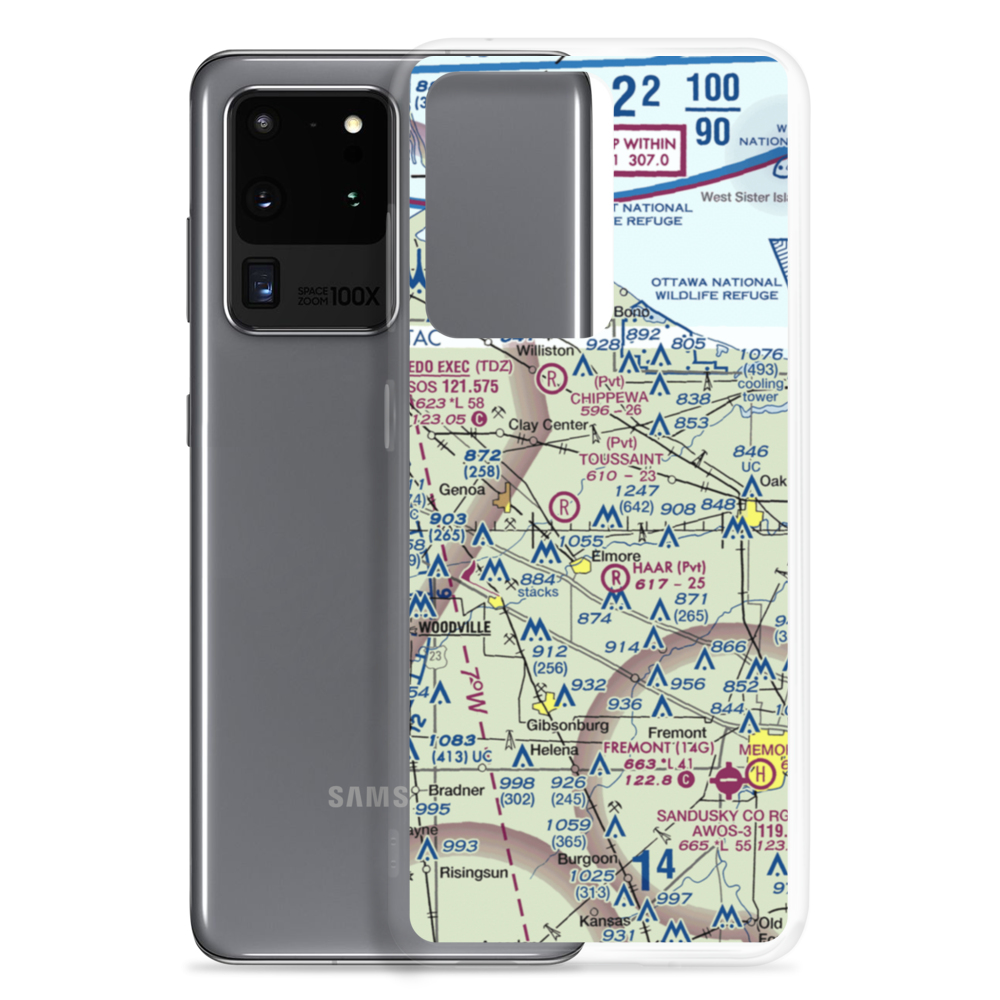 Bea-D Airport (7OI5) VFR Sectional Samsung Case Samsung Galaxy S20 Ultra model shown