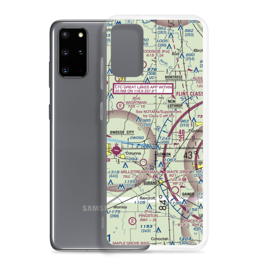 Bean Blossom Airport (6B3) VFR Sectional Samsung Case Samsung Galaxy S20 Plus model shown