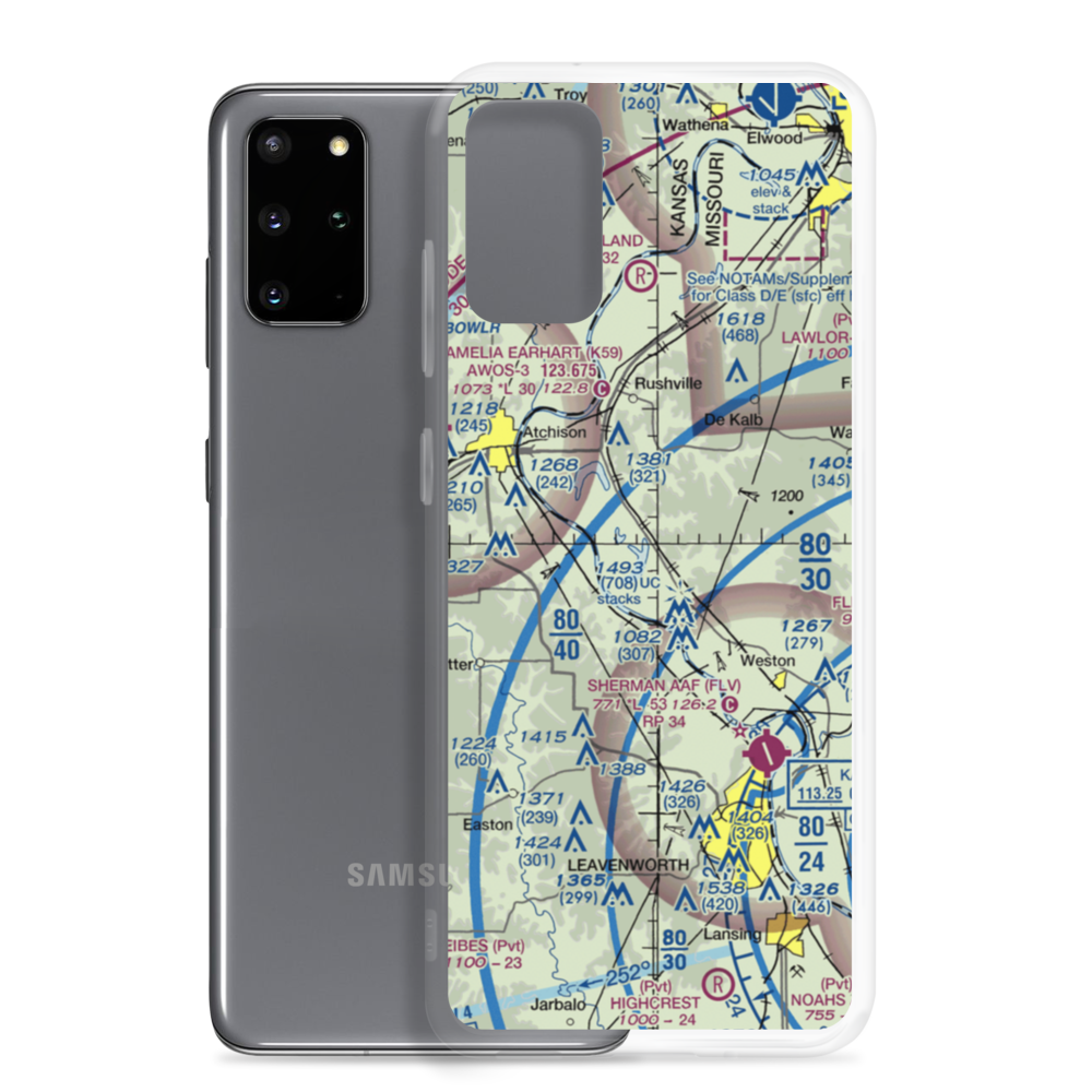 Bean Lake Airport (8MO7) VFR Sectional Samsung Case Samsung Galaxy S20 Plus model shown
