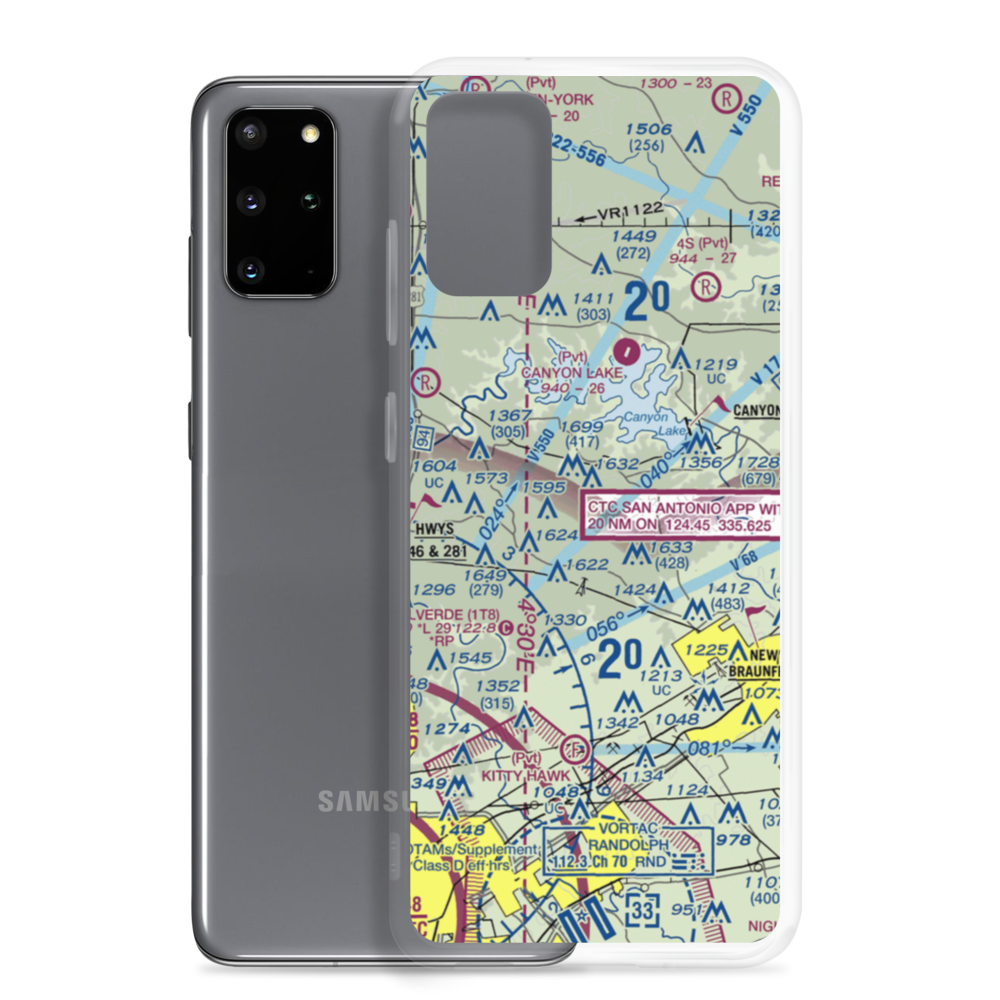 Bear Creek Ranch Airport (5TS8) VFR Sectional Samsung Case Samsung Galaxy S20 Plus model shown