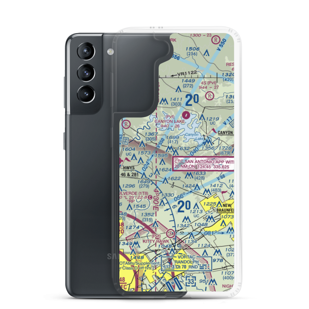 Bear Creek Ranch Airport (5TS8) VFR Sectional Samsung Case Samsung Galaxy S21 model shown