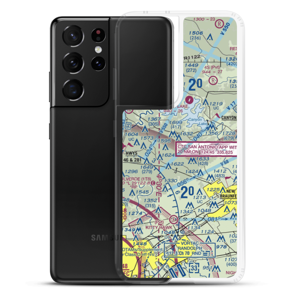 Bear Creek Ranch Airport (5TS8) VFR Sectional Samsung Case Samsung Galaxy S21 Ultra model shown