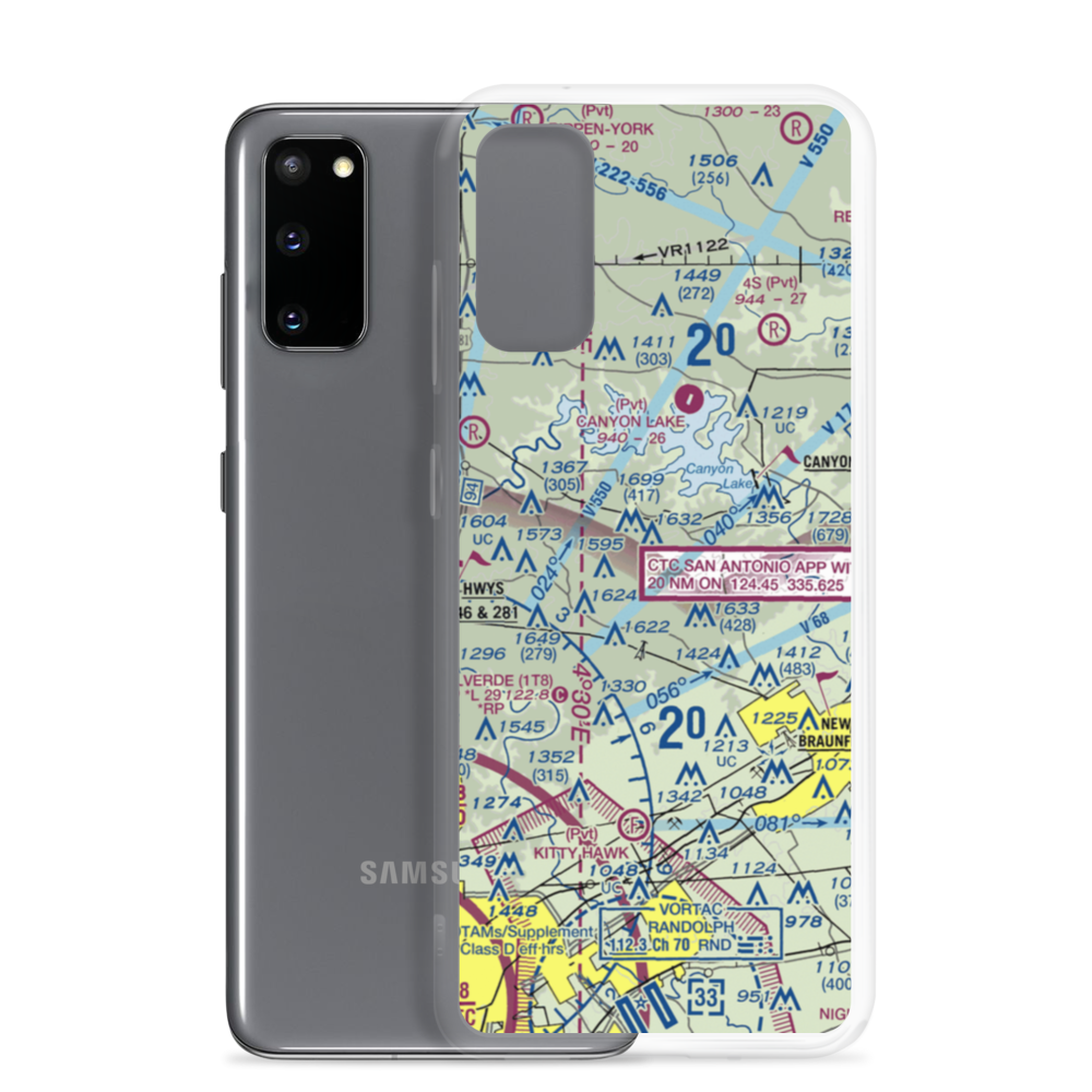 Bear Creek Ranch Airport (5TS8) VFR Sectional Samsung Case Samsung Galaxy S20 model shown