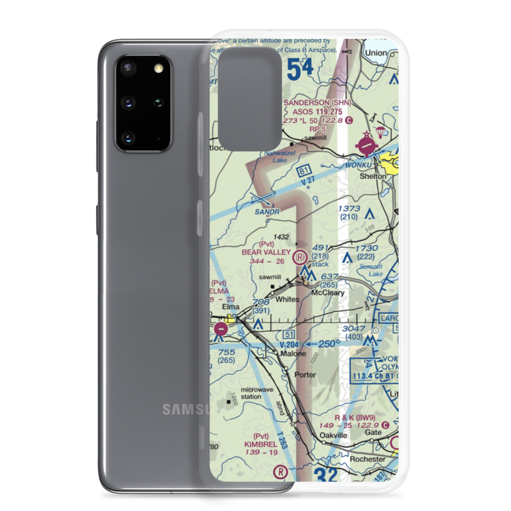 Bear Valley Skyranch Airport (WN47) VFR Sectional Samsung Case Samsung Galaxy S20 Plus model shown