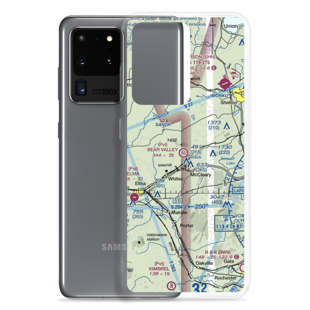 Bear Valley Skyranch Airport (WN47) VFR Sectional Samsung Case Samsung Galaxy S20 Ultra model shown