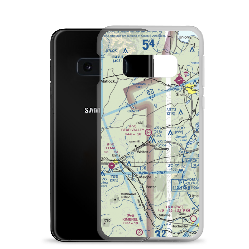 Bear Valley Skyranch Airport (WN47) VFR Sectional Samsung Case Samsung Galaxy S10e model shown