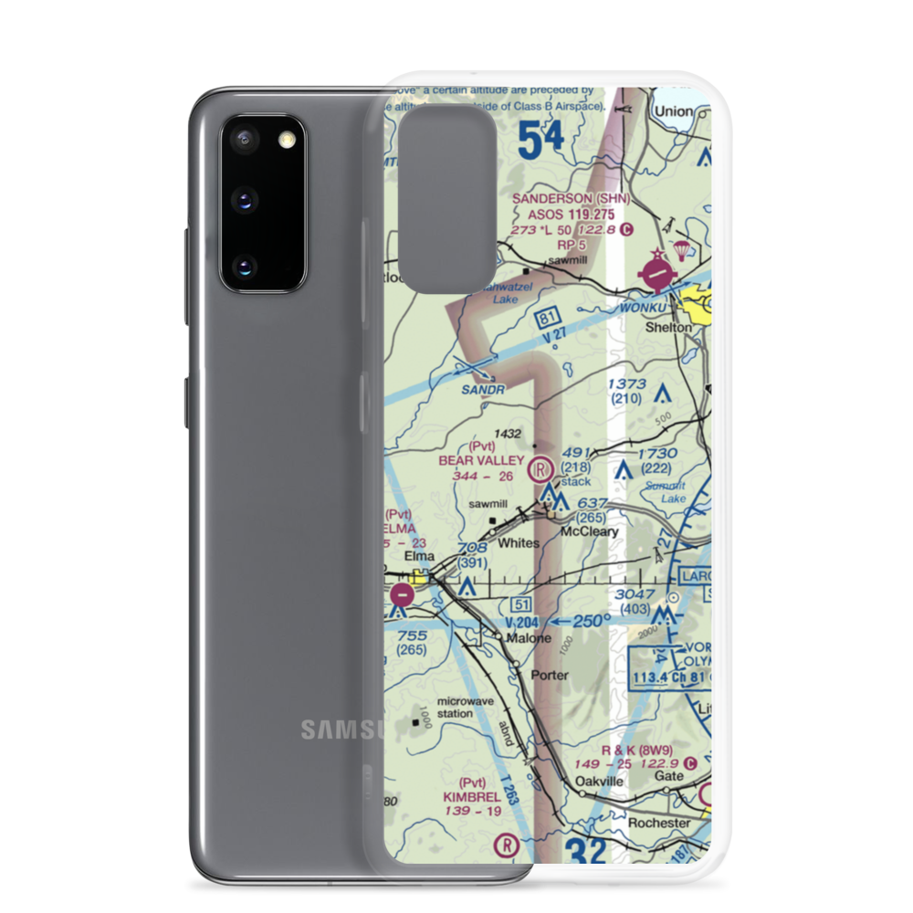 Bear Valley Skyranch Airport (WN47) VFR Sectional Samsung Case Samsung Galaxy S20 model shown