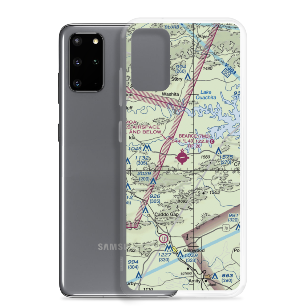 Bearce Airport (7M3) VFR Sectional Samsung Case Samsung Galaxy S20 Plus model shown