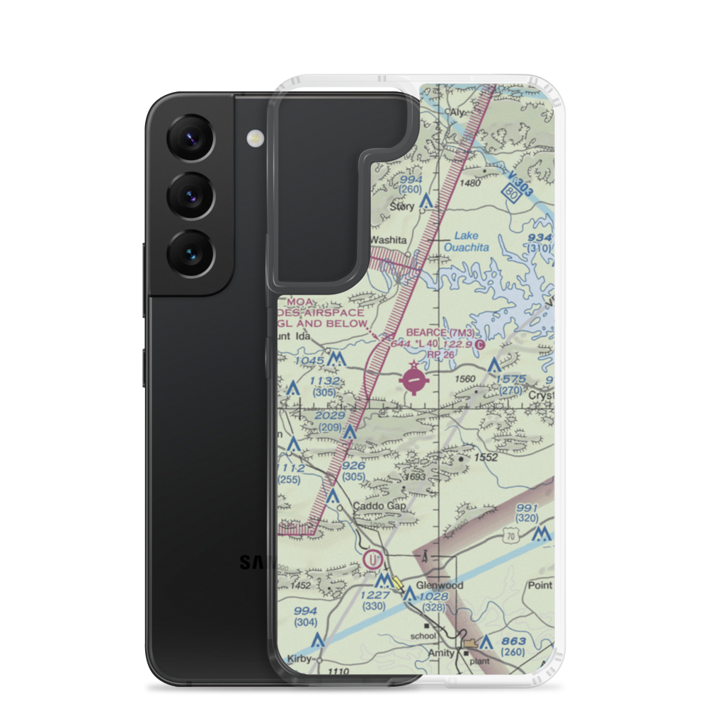 Bearce Airport (7M3) VFR Sectional Samsung Case Samsung Galaxy S22 model shown