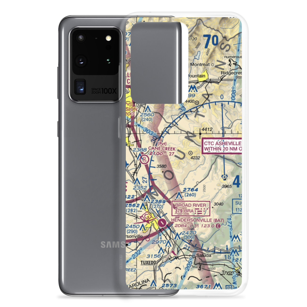 Bearwallow Farm Airport (0NC1) VFR Sectional Samsung Case Samsung Galaxy S20 Ultra model shown