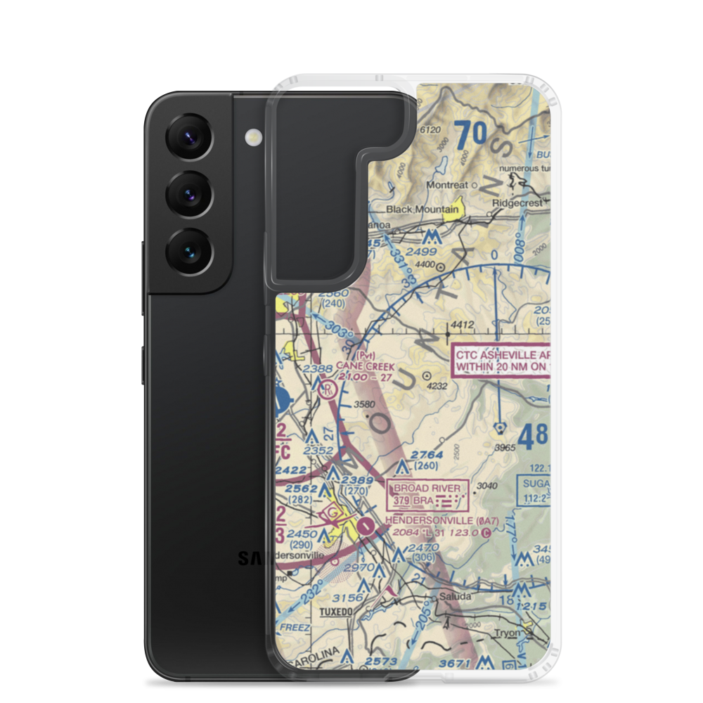 Bearwallow Farm Airport (0NC1) VFR Sectional Samsung Case Samsung Galaxy S22 model shown