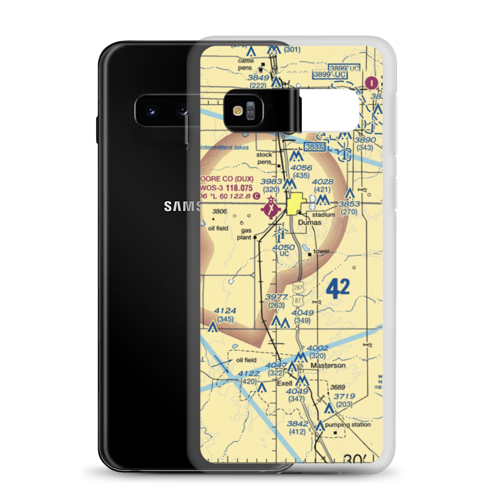 Beauchamp Airstrip (US-0160) VFR Sectional Samsung Case Samsung Galaxy S10 model shown