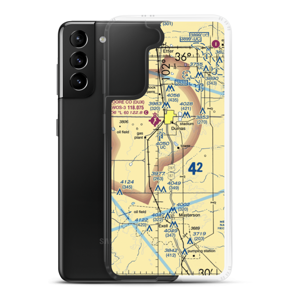 Beauchamp Airstrip (US-0160) VFR Sectional Samsung Case Samsung Galaxy S21 Plus model shown