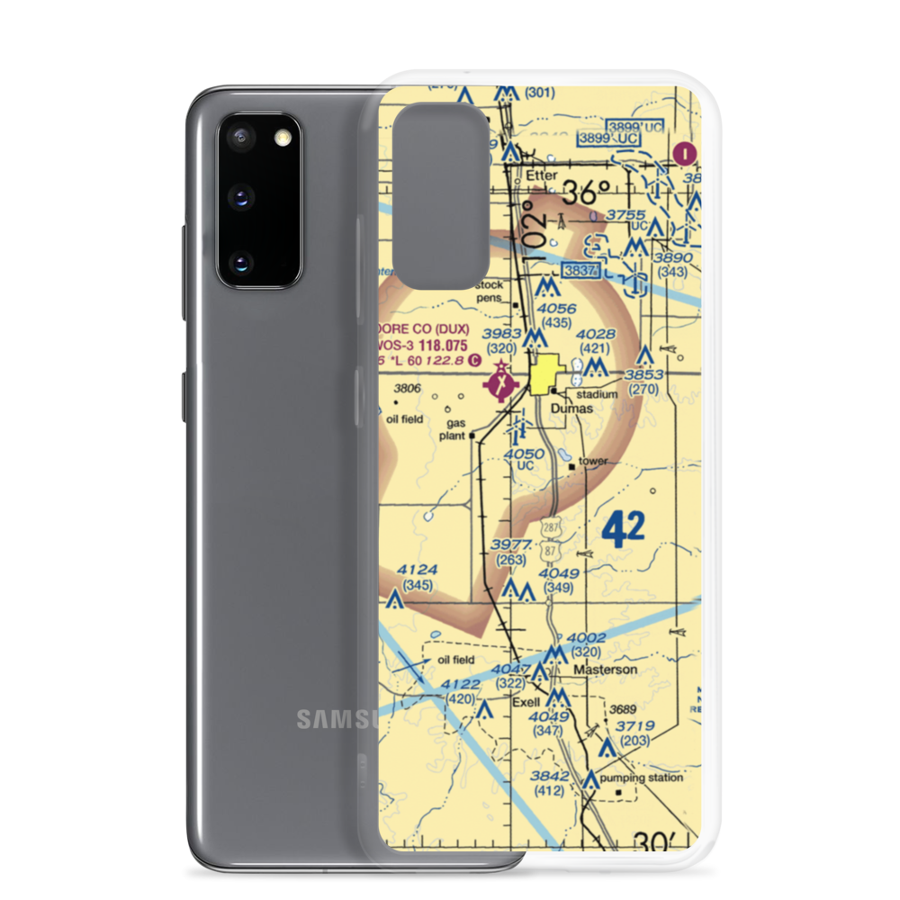 Beauchamp Airstrip (US-0160) VFR Sectional Samsung Case Samsung Galaxy S20 model shown