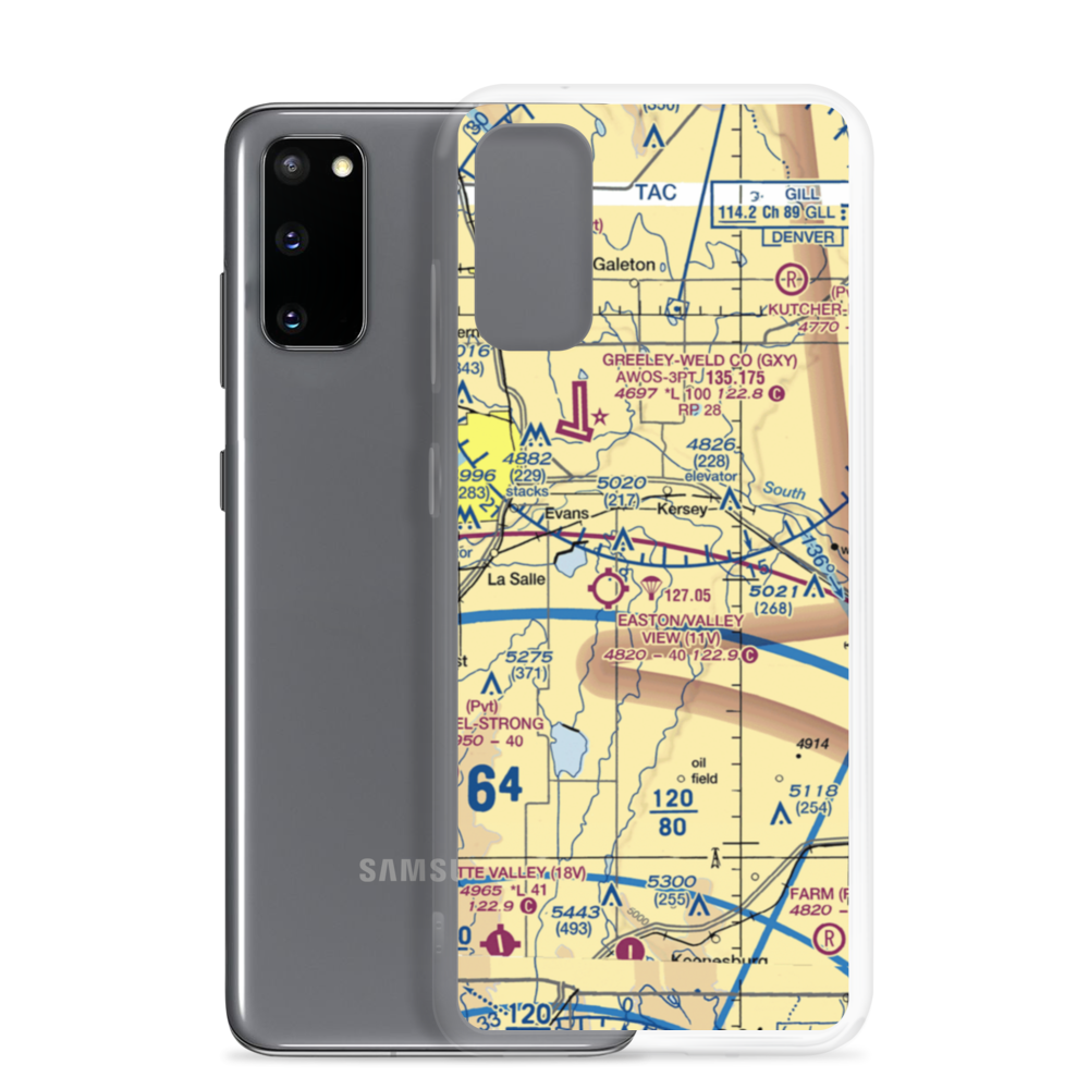 Beaugh Airport (9CO7) VFR Sectional Samsung Case Samsung Galaxy S20 model shown