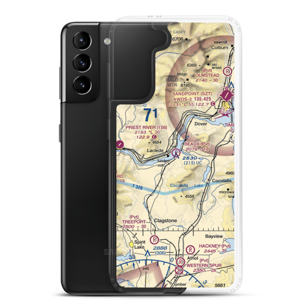 Beaux Ranch Field (1ID3) VFR Sectional Samsung Case Samsung Galaxy S21 Plus model shown