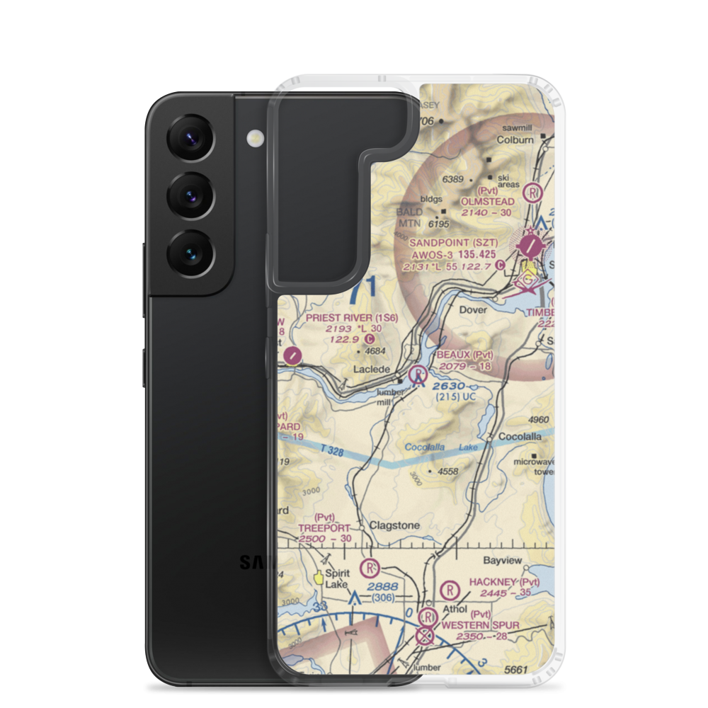 Beaux Ranch Field (1ID3) VFR Sectional Samsung Case Samsung Galaxy S22 model shown