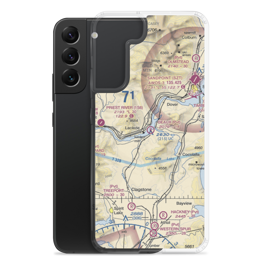 Beaux Ranch Field (1ID3) VFR Sectional Samsung Case Samsung Galaxy S22 Plus model shown