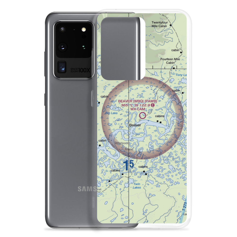 Beaver Airport (WBQ) VFR Sectional Samsung Case Samsung Galaxy S20 Ultra model shown