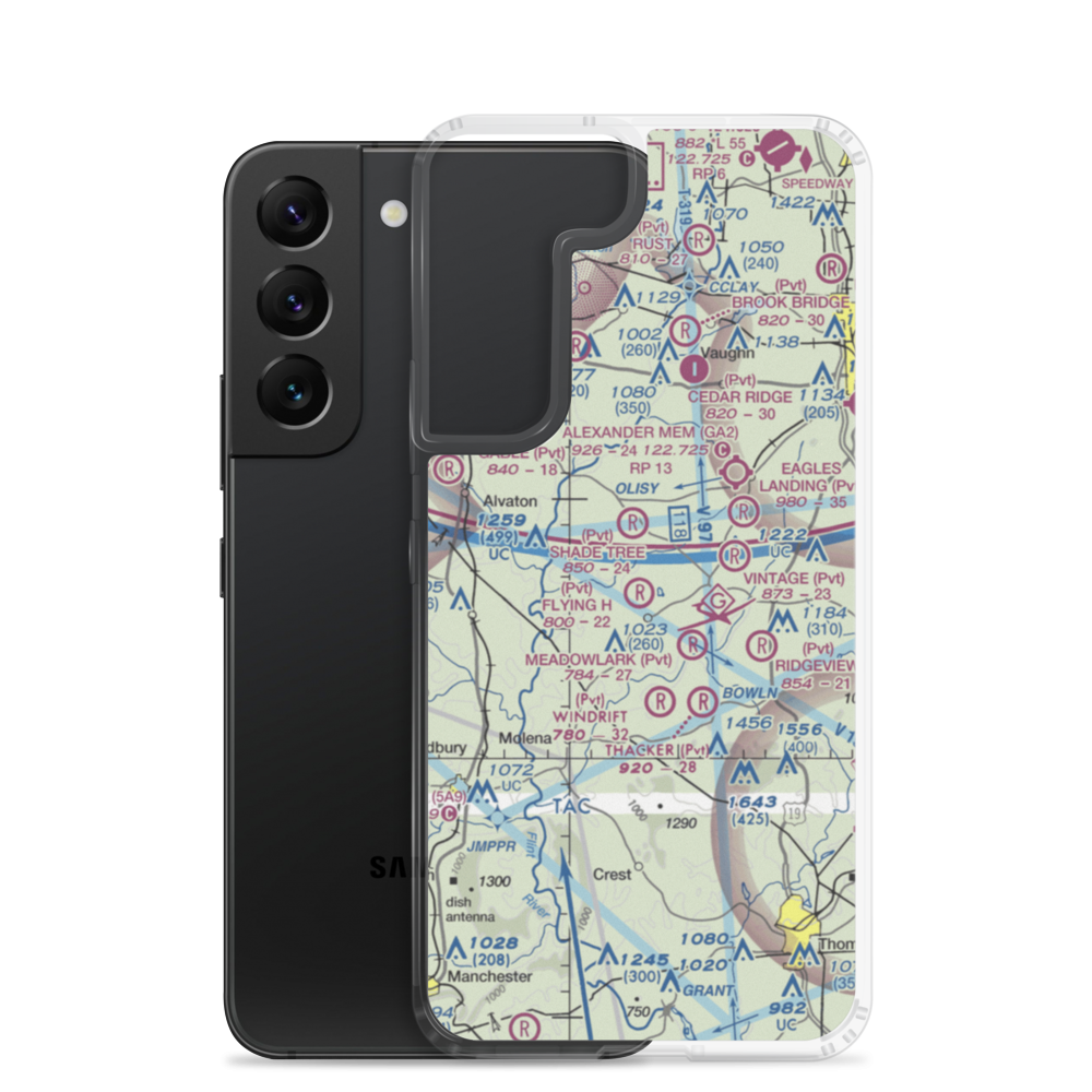 Beaver Creek Airport (88GA) VFR Sectional Samsung Case Samsung Galaxy S22 model shown