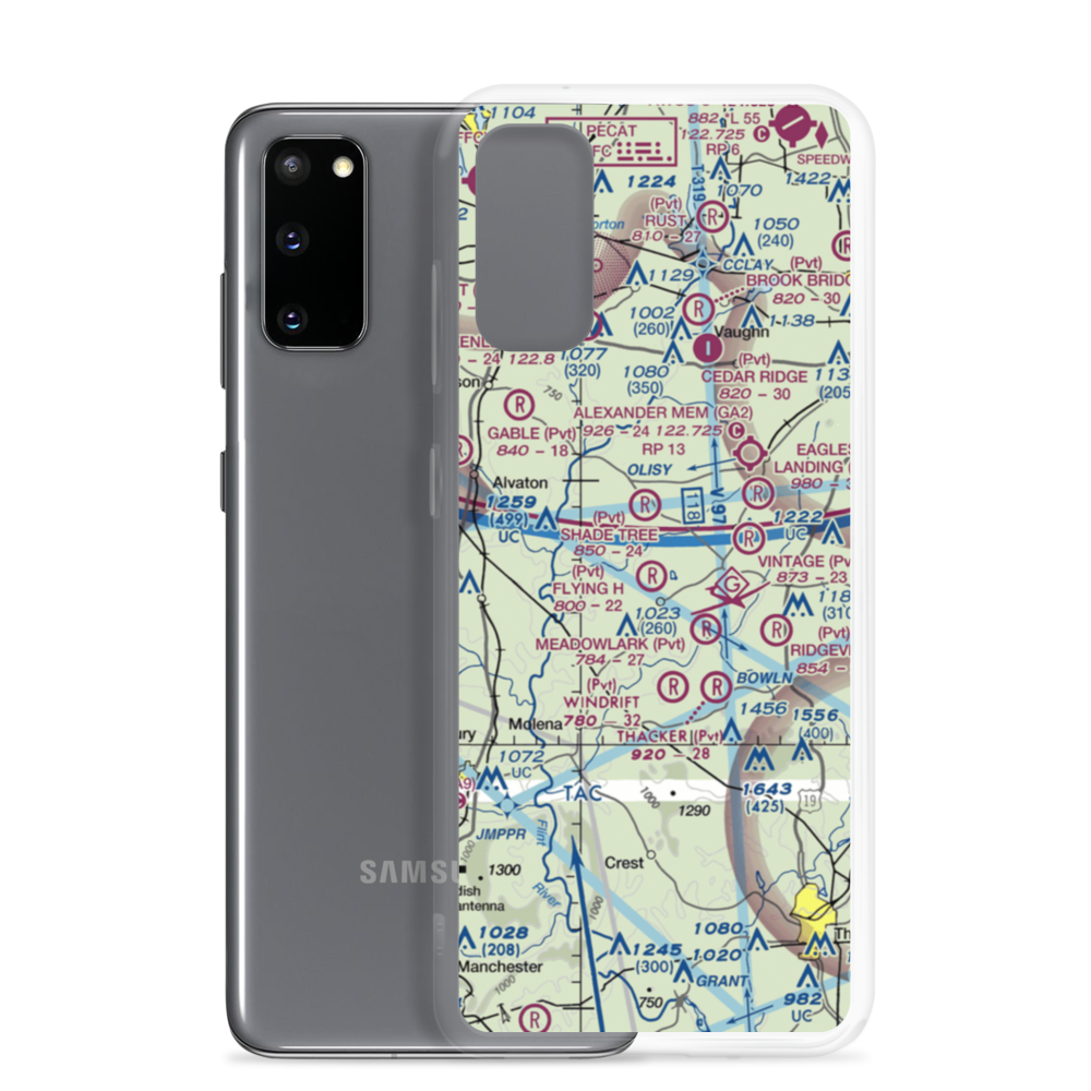 Beaver Creek Airport (88GA) VFR Sectional Samsung Case Samsung Galaxy S20 model shown