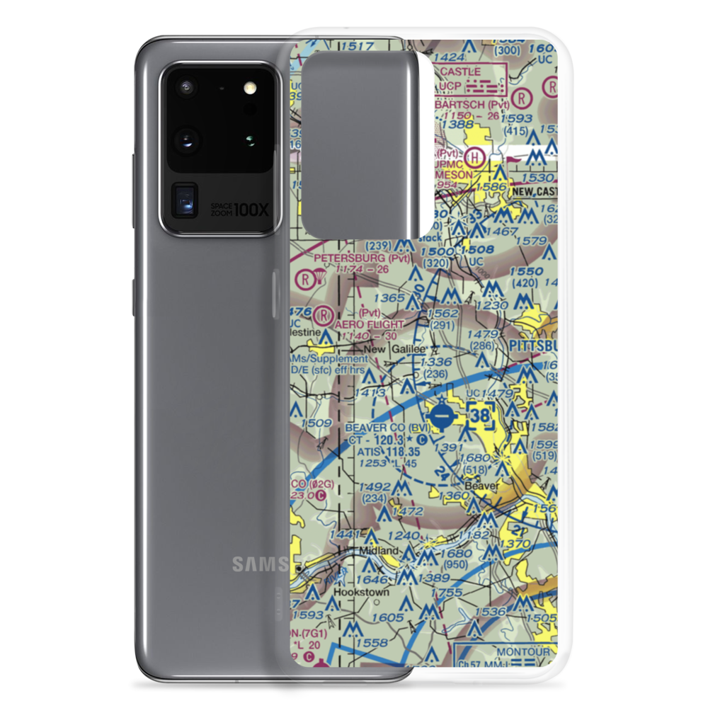 Beaver Creek Ultralightport (1PA5) VFR Sectional Samsung Case Samsung Galaxy S20 Ultra model shown