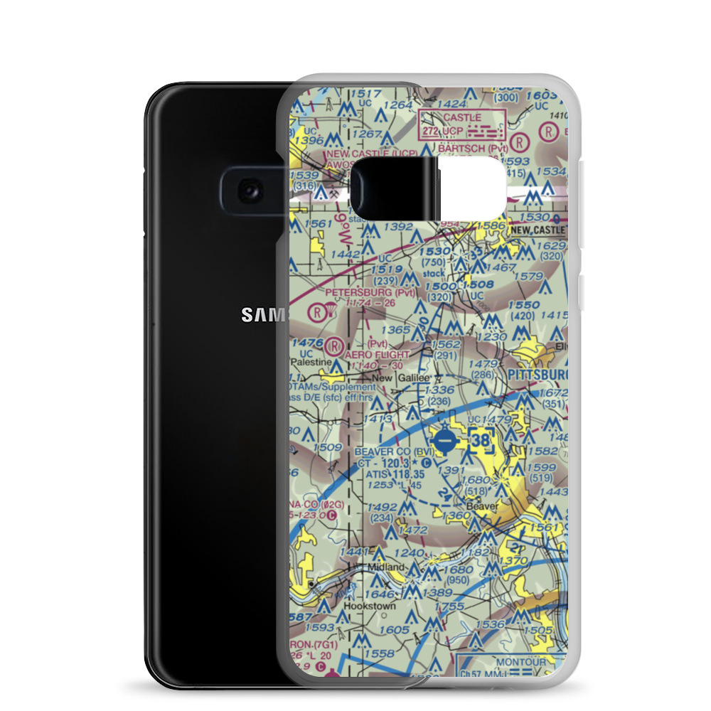 Beaver Creek Ultralightport (1PA5) VFR Sectional Samsung Case Samsung Galaxy S10e model shown
