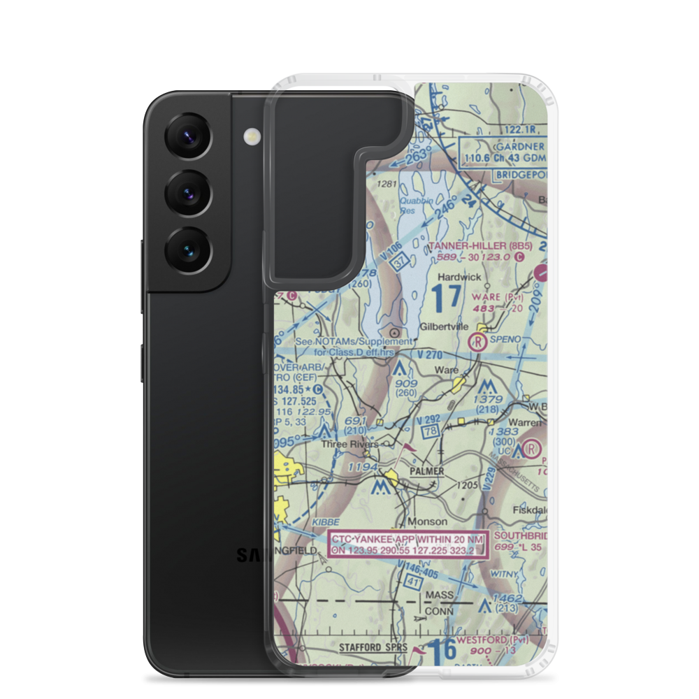 Beaver Lake Seaplane Base (10MA) VFR Sectional Samsung Case Samsung Galaxy S22 model shown