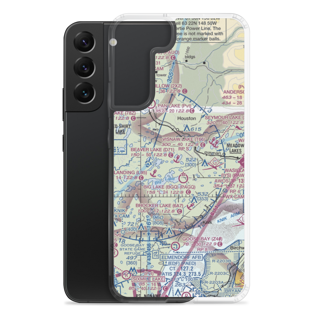 Beaver Lake Seaplane Base (D71) VFR Sectional Samsung Case Samsung Galaxy S22 Plus model shown
