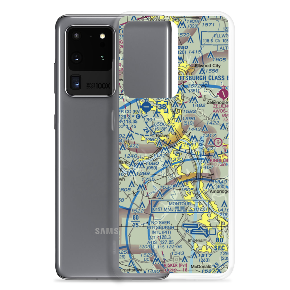 Beaver Seaplane Base (75PN) VFR Sectional Samsung Case Samsung Galaxy S20 Ultra model shown