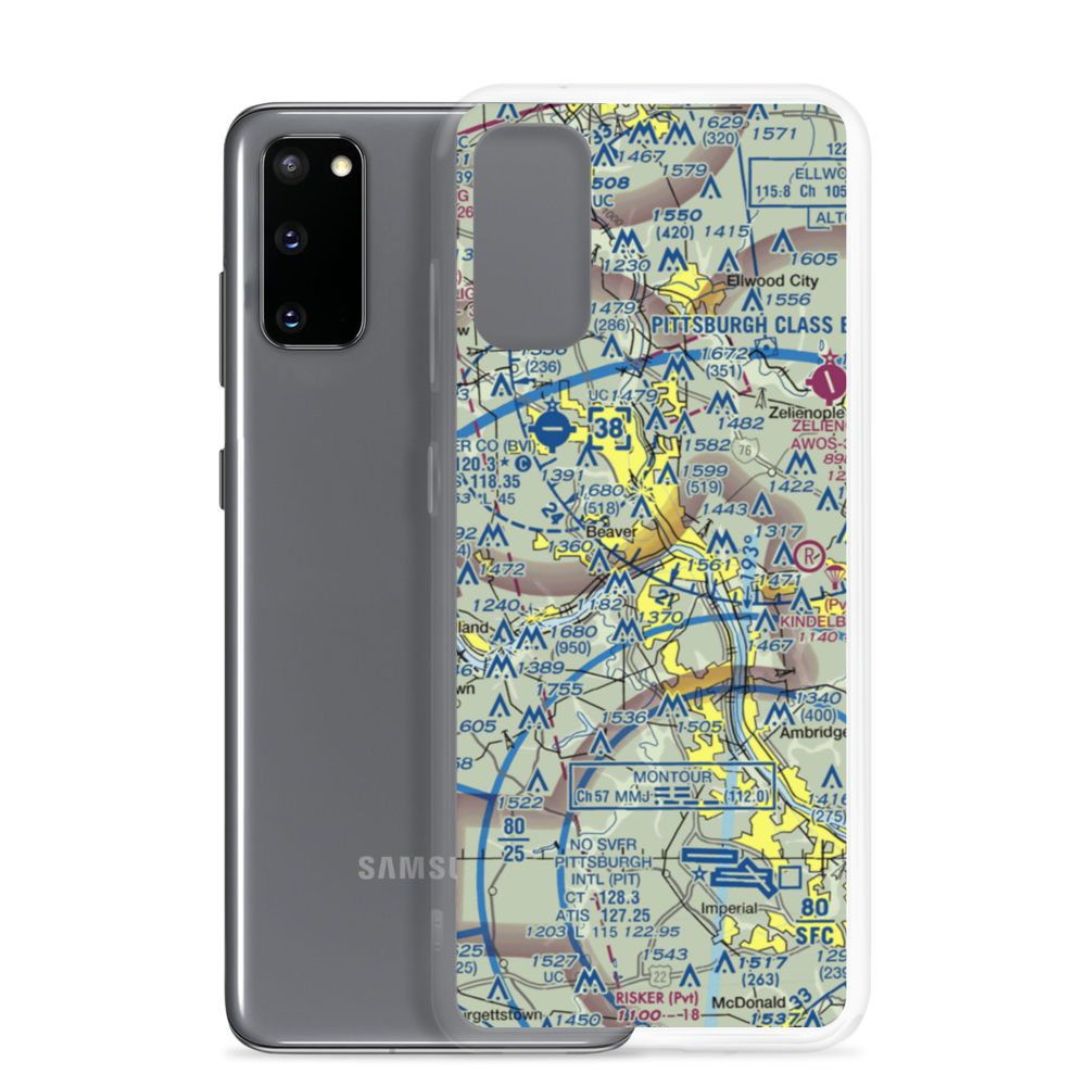 Beaver Seaplane Base (75PN) VFR Sectional Samsung Case Samsung Galaxy S20 model shown