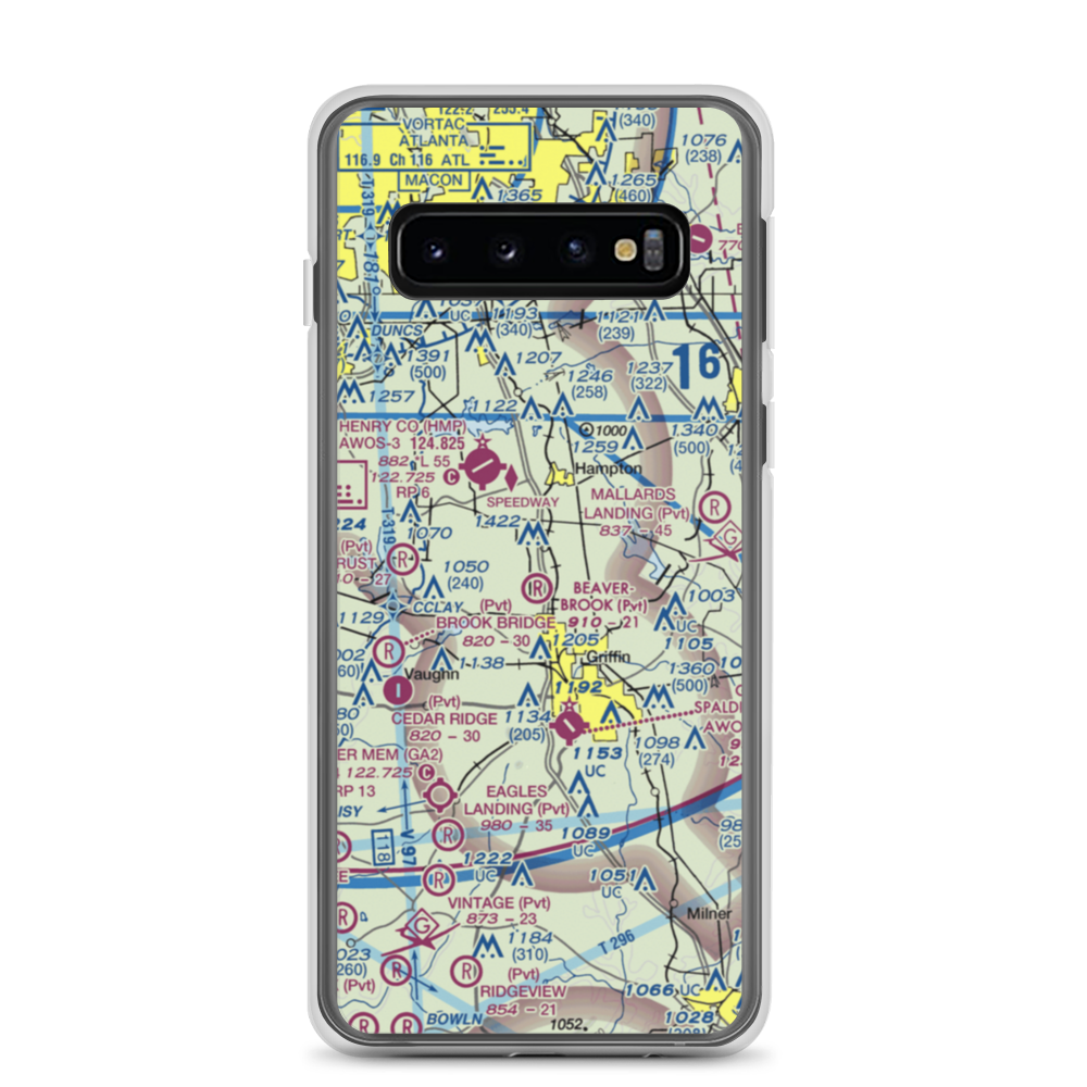 Beaverbrook Aerodrome (10GA) VFR Sectional Samsung Case Samsung Galaxy S10 model shown